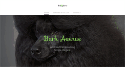 Desktop Screenshot of barkavenuepetgrooming.com